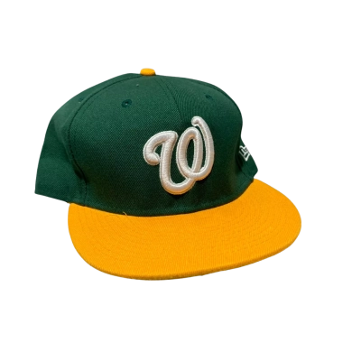 New Era Washington Nationals Mens  Size 0 Cap / Hat Green / Yellow 