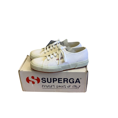 New in Box Superga Unisex Size EU 38 Cotu Classic Canvas Sneakers White 