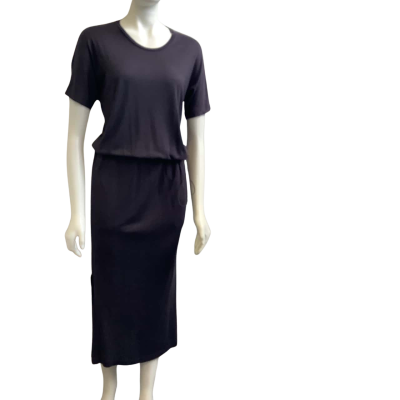 Joseph Womens  Size XS Silk Blend Julie Sporty Jersey Dress Charcoal