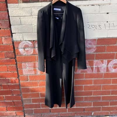 Vintage Bianca Spender Women's Suit Black Size 8-10