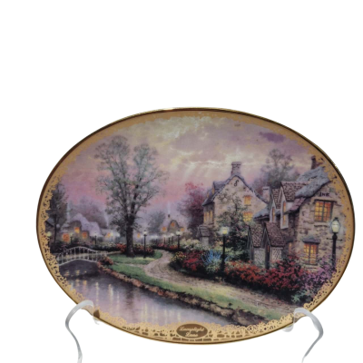 The Bradford exchange lamplight lane Thomas kinkade 