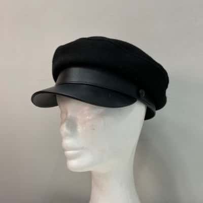 Zara Womens Bikers cap  Size M Black  