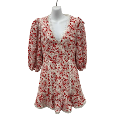 Talulah Womens  Size S Cocktail Dress Red / White 