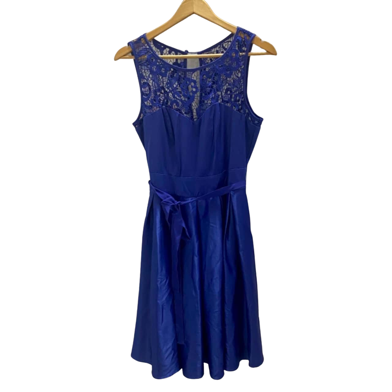 Review Size 12 Cocktail Dress Cobalt Blue (s)