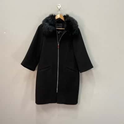 Forever New Womens  Size 6 Winter Coat Black  