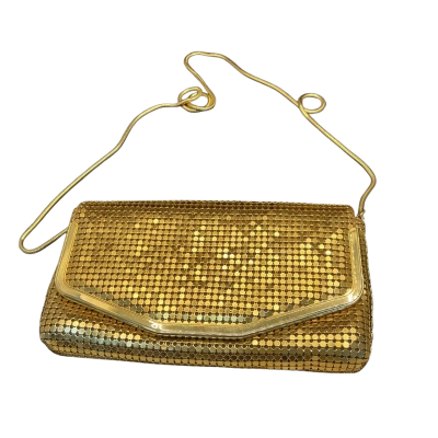  Womens Evening Bag Gold with sequins 