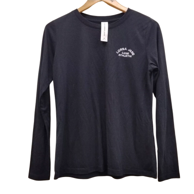 Lorna Jane Womens  Size XS Long Sleeve Top Black (12)