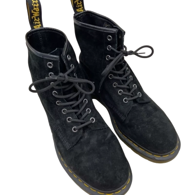 Dr Martens 1460 Black Suede Boots Men's US Size 10