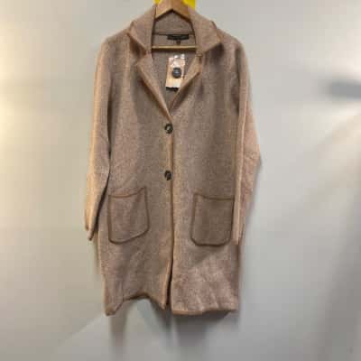 Liz Jordan Womens  Size XL Winter Coat Brown / White 