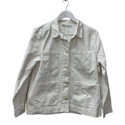 Skin and Threads Womens  Size 3 Denim Jacket White 