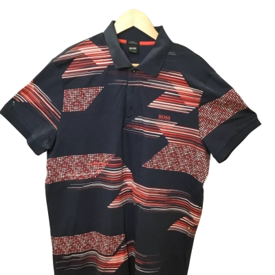 Boss Hugo Boss Mens  Slim Fit Size XXL Polo Shirt Navy Blue New no tags