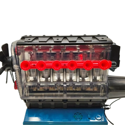 Working Model 6-Cylinder Engine With Sound & Lights In Cylinders - Tested Working  (brica shelf)