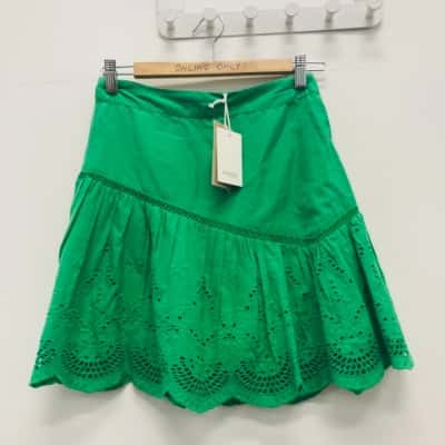 Piper Womens  Size 8 Mini Skirt Green bnwt$109