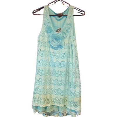 Caroline Morgan Womens  Size 14 Mini Dress Teal 