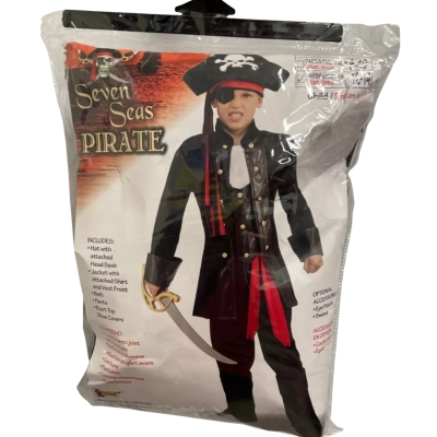 Forum Seven Seas Pirate Kids Dress-up Costume - Size Large 12/14