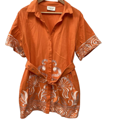 Walnut Melbourne Womens  Size 12 Party Dress Orange 