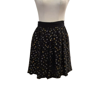 Gorman Womens  Size 8 Black  / Gold / Other / Silver Skirt