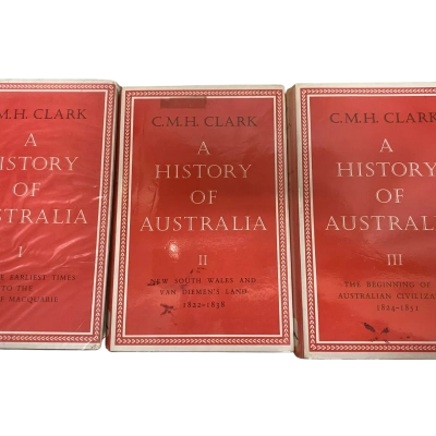 Vintage HC “A History Of Australia” by C.M.H. Clark Volumes I-III (Ex Library)