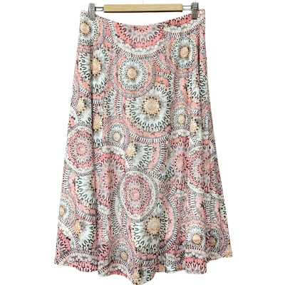 BNWT Noni B Womens Size M Black /Pink Pattern Skirt  