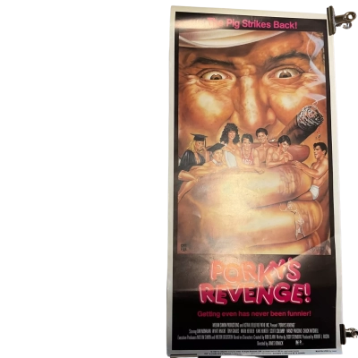 Porky’s Revenge Vintage 1985 Daybill Video Release Poster