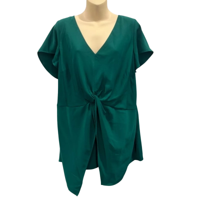 City Chic Womens  Size M Blouse Green 