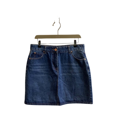 Oasis Size 12 Womens Denim Mini Skirt Blue