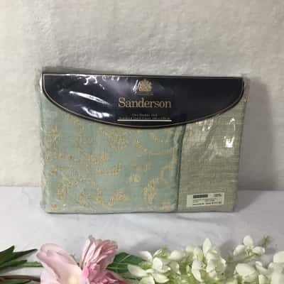 Adairs Sanderson Orient Green Jacquard Double Bed Quilt Cover (new)