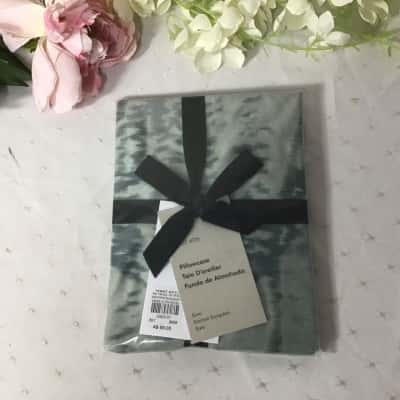 West Elm Khaki Green Abstract Pattern Euro Pillowcase (new)