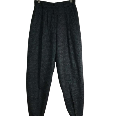  Womens  heideman Size 38 High Waisted Pants Black  / Green 