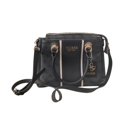 Womens Guess Handbag Black  / White 