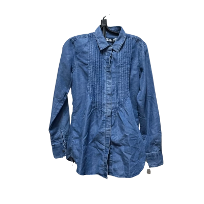 Sportscraft Womens  Size 6 Long Sleeve Shirt Blue 