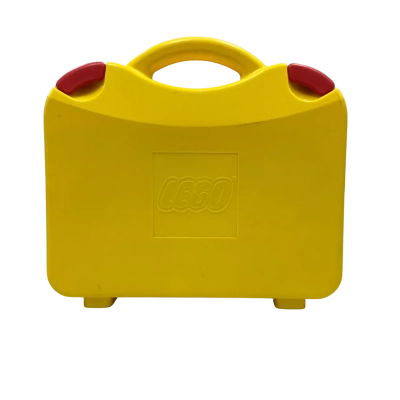 Lego Yellow Travel Carrying Case/Storage Container Filled with 500g of Mixed Lego