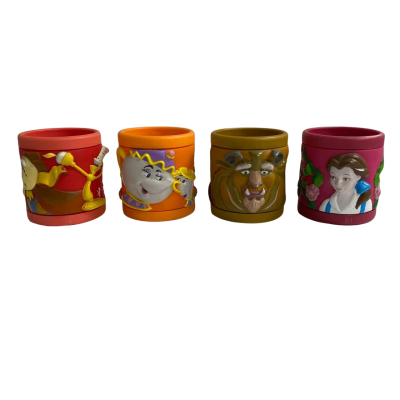 Beauty And The Beast Collectable Pizza Hut Mug Set 1992 