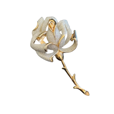  Womens Brooch Colour  Gold / Colour  Silver Rose