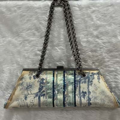 Vintage Spencer & Rutherford Toile de Jouy shoulder bag 