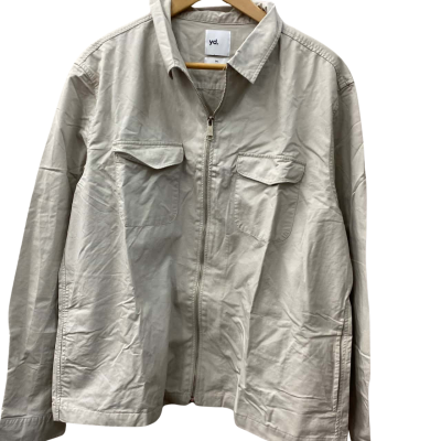 Yd. Mens  Size XXL Front Zipper Cream jacket