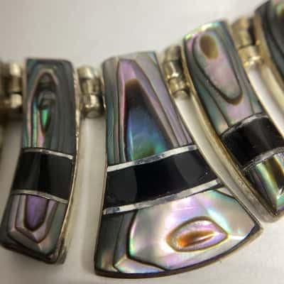Vintage Escorcia 950 Silver Set Made in Mexico Necklace & Bracelet 