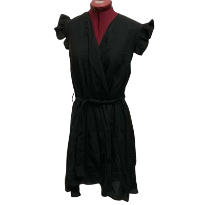 Imonni Womens  Size 8 Wrap Dress Black  