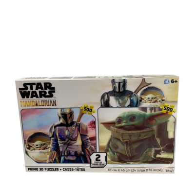 Star Wars The Mandalorian Prime 3D Puzzles x2 500 pieces 