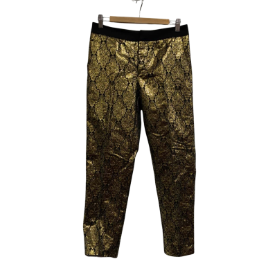 Bardot Women's Size 6 Gold and Black Tapered Pants