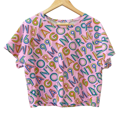Gorman Green Size 8 Short Sleeve Top Pattern / Pink  
