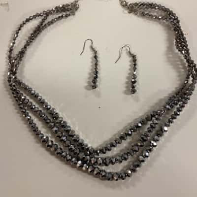 Crystal Look Jewellery Set
