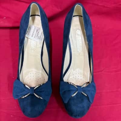New Look Hollie Dress Shoe Women's  Size 8 Heels Navy Blue 