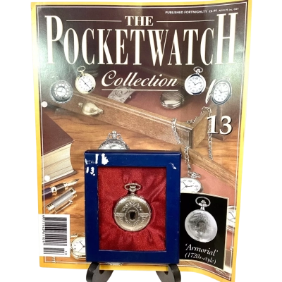 ‘Armorial’ (1720s-style) #13 Silver Hachette Pocket Watch