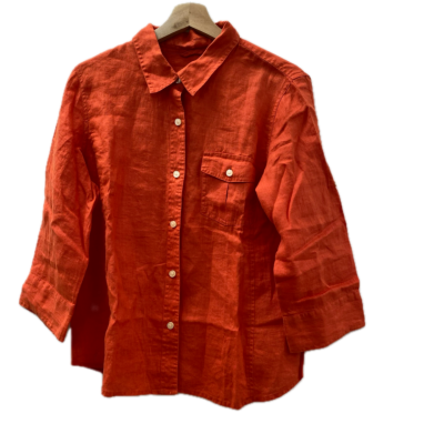 Talbots Womens  Size L Orange shirt