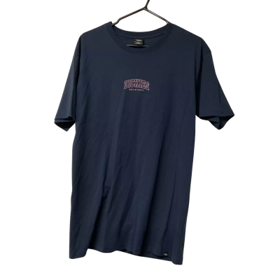 Dickies Size L Short Sleeve Cotton T-shirt Navy Blue 