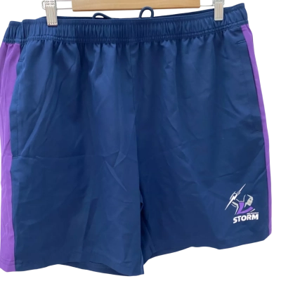 NRL Mens  Size XXL Blue / Purple Melbourne storm shorts
