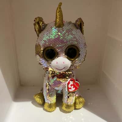 TY Unicorn Plushie - Sequins