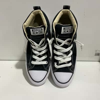 Black Converse Hightop Sneakers Mens Size 7 / Womens Size 9