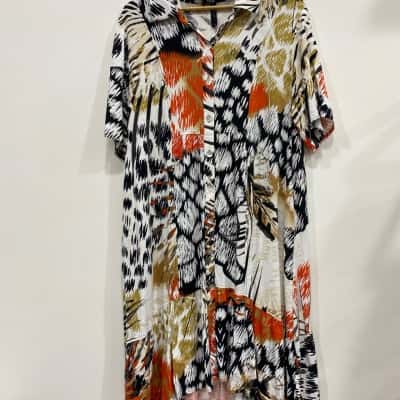 TS Womens  Size 18 Midi Dress / Short Sleeve Dress  Multicoloured / Pattern 
